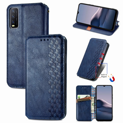 Cubic Grid Pressed Horizontal Flip Magnetic PU Leather Case with Holder & Card Slots & Wallet, For OnePlus 8T, For Xiaomi Mi 10T / Redmi K30S, For Samsung Galaxy A21 (JP Version), For Nokia 2.4, For vivo Y20