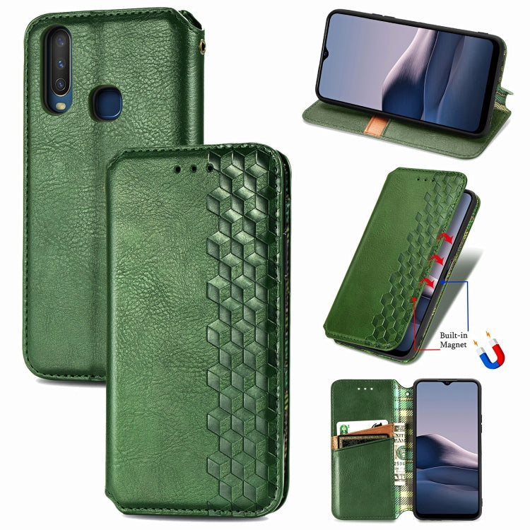 Cubic Grid Pressed Horizontal Flip Magnetic PU Leather Case with Holder & Card Slots & Wallet, For OnePlus 8T, For Xiaomi Mi 10T / Redmi K30S, For Samsung Galaxy A21 (JP Version), For Nokia 2.4, For vivo Y20