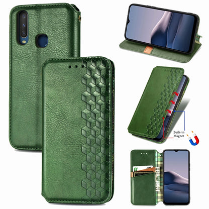 Cubic Grid Pressed Horizontal Flip Magnetic PU Leather Case with Holder & Card Slots & Wallet, For OnePlus 8T, For Xiaomi Mi 10T / Redmi K30S, For Samsung Galaxy A21 (JP Version), For Nokia 2.4, For vivo Y20