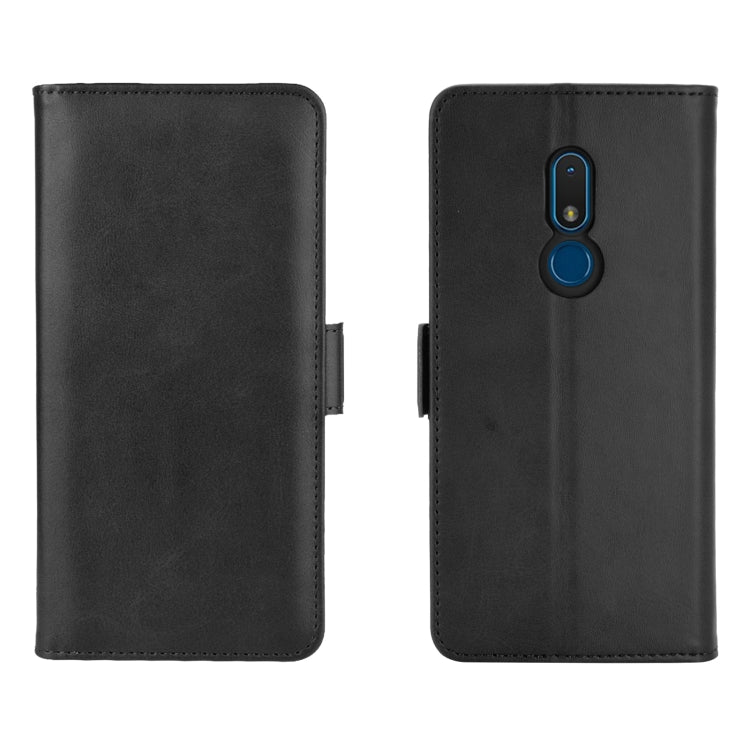 Black leather flip phone case with phone camera cutout and magnetic closure