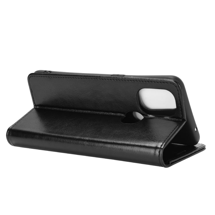Black flip stand phone case with front camera window and foldaway kickstand