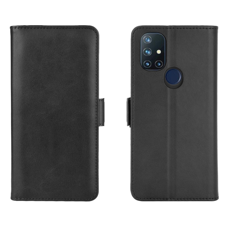 Black leather flip phone case with magnetic clasp and circular grip panel