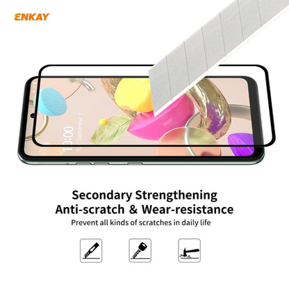 5 PCS ENKAY Hat-Prince Full Glue 0.26mm 9H 2.5D Tempered Glass Full Coverage Film, For LG K42 / K52 / K62, For Huawei P Smart 2021, For Nokia 3.4, For Motorola Moto G 5G(5 PCS)