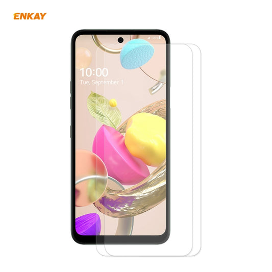 2 PCS ENKAY Hat-Prince 0.26mm 9H 2.5D Curved Edge Tempered Glass Film, For LG K42 / K52 / K62, For Huawei P Smart 2021, For Xiaomi Redmi K30s Ultra, For Xiaomi Poco M3, For Motorola Moto G 5G, For OnePlus 8T, For OnePlus Nord N10 5G, For OnePlus Nord N100