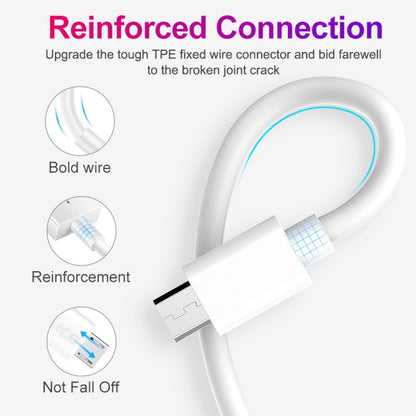 Reinforced USB-A to Micro USB charging cable ends with sturdy connector strain relief