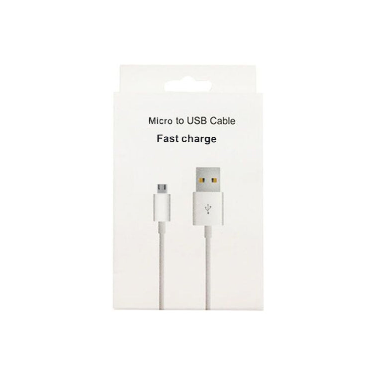 Retail package for Micro USB to USB-A charging cable set, fast charge