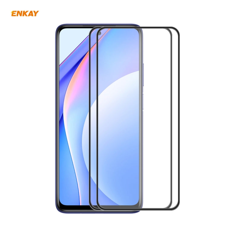2PCS ENKAY Hat-Prince Anti-drop Full Glue Tempered Glass Full Screen Film Anti-fall Protector, For Xiaomi 10T Lite 5G, For Samsung Galaxy M51, For Samsung Galaxy S20 FE 5G, For Motorola Moto E7 Plus, For LG K42 / K52 / K62