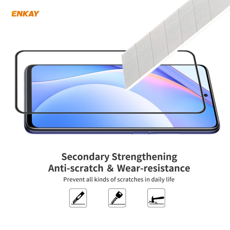 2PCS ENKAY Hat-Prince Anti-drop Full Glue Tempered Glass Full Screen Film Anti-fall Protector, For Xiaomi 10T Lite 5G, For Samsung Galaxy M51, For Samsung Galaxy S20 FE 5G, For Motorola Moto E7 Plus, For LG K42 / K52 / K62