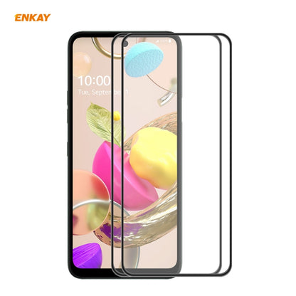2PCS ENKAY Hat-Prince Anti-drop Full Glue Tempered Glass Full Screen Film Anti-fall Protector, For Xiaomi 10T Lite 5G, For Samsung Galaxy M51, For Samsung Galaxy S20 FE 5G, For Motorola Moto E7 Plus, For LG K42 / K52 / K62