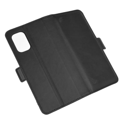 OnePlus 8T black leather flip cover with back camera cutout