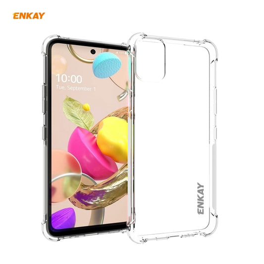 Hat-Prince ENKAY Clear TPU Shockproof Case Soft Anti-slip Cover, For LG K42, For LG K52 / Q52 / K62 / K62+, For Motorola Moto E7, For Motorola Moto G 5G, For Motorola Moto G9 Power, For Honor 10X Lite, For Xiaomi Redmi Note 9 4G / Redmi 9 Power