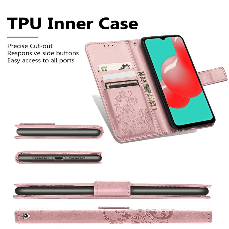 Rose gold leather wallet phone case with inner TPU lining and card pocket