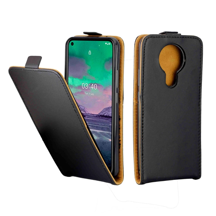 Black vertical flip phone case with card slot, faux leather flap, rear camera cutout