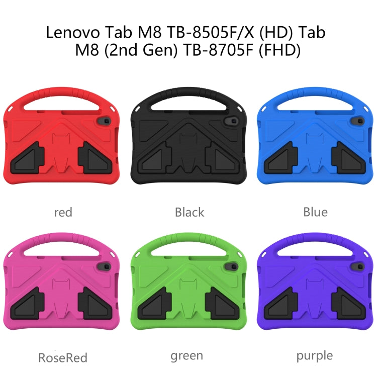 Set of EVA tablet cases with holder in red, black, blue, RoseRed, green, purple