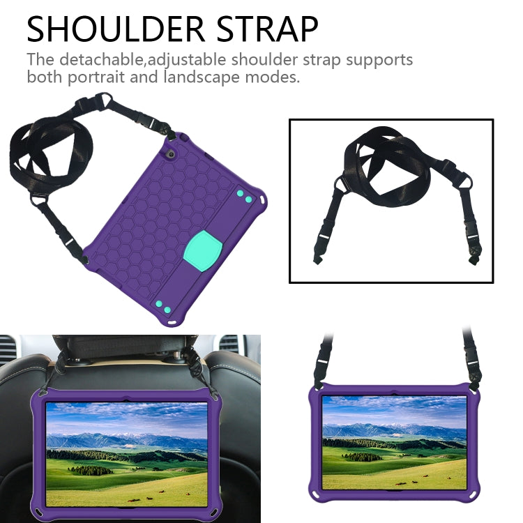 Honeycomb Design EVA + PC Material Four Corner Anti Falling Flat Protective Shell With Strap, For Huawei MediaPad T3 10