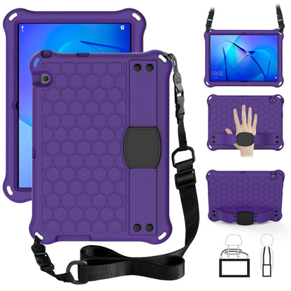 Honeycomb Design EVA + PC Material Four Corner Anti Falling Flat Protective Shell With Strap, For Huawei MediaPad T3 10