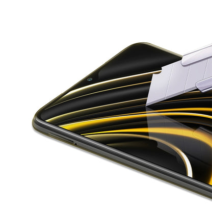 Tempered glass screen protector with 2.5D rounded glass edge for phone front