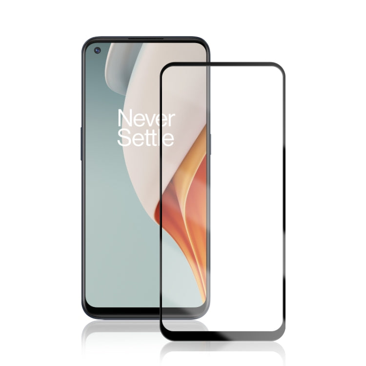 Curved tempered glass screen protector for OnePlus Nord N10 5G, full-screen coverage