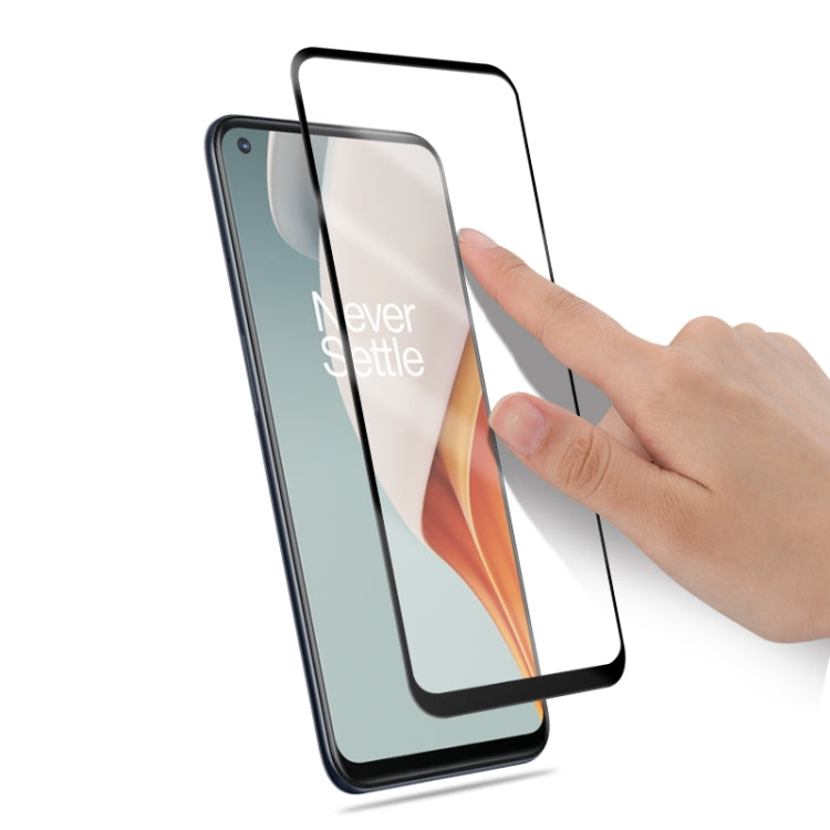 Curved tempered glass screen protector for OnePlus Nord N10 5G, easy alignment during install