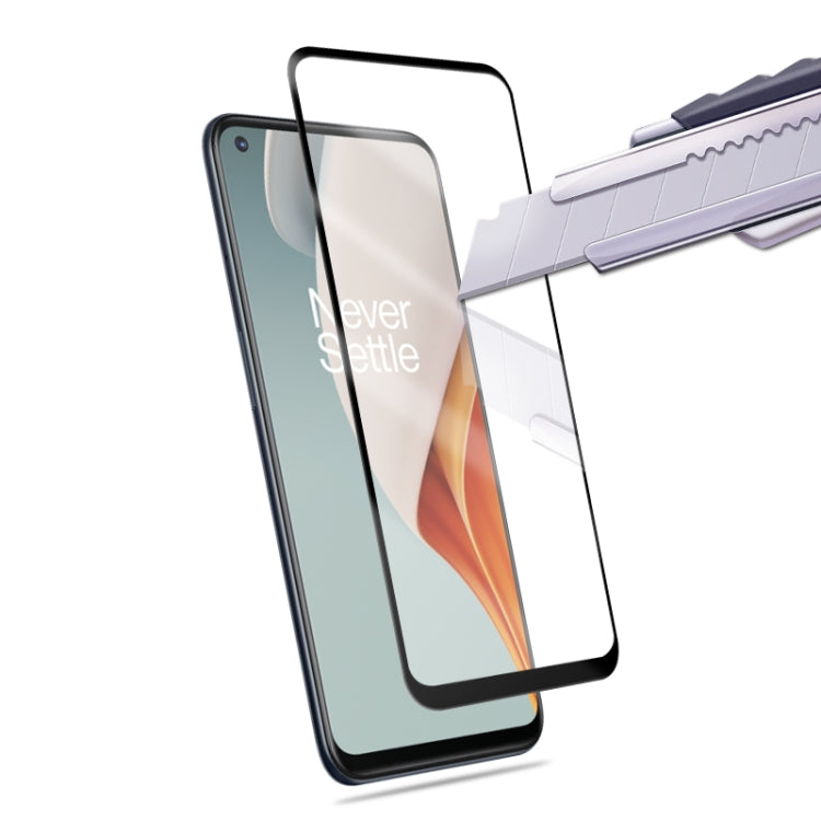 Curved tempered glass screen protector for OnePlus Nord N10 5G with squeegee tool