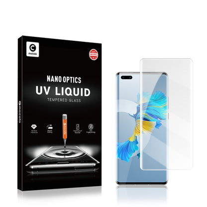mocolo UV liquid tempered glass screen protector set with clear film for Huawei Mate 40 Pro