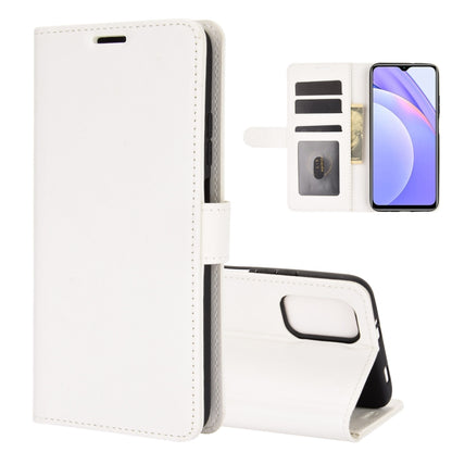White textured flip wallet phone case with card slots and kickstand holder for phone