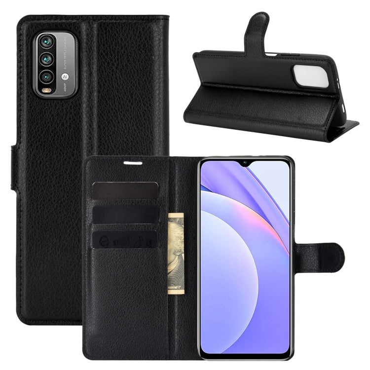 Black horizontal flip phone wallet case with card slots and kickstand holder