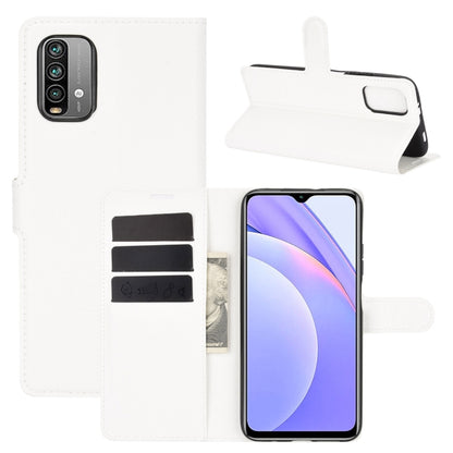 White horizontal flip phone wallet case with card slots and kickstand holder