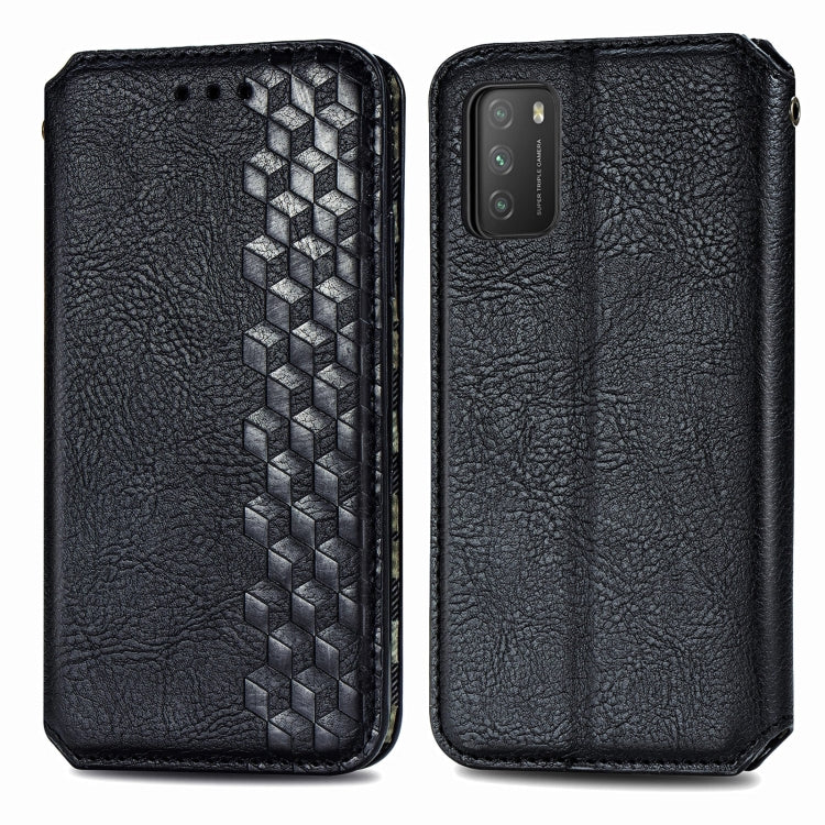 Cubic Grid Pressed Horizontal Flip Magnetic PU Leather Case with Holder & Card Slots & Wallet, For Xiaomi POCO M3, For Samsung Galaxy S21 5G, For Samsung Galaxy S21+ 5G, For Samsung Galaxy S21 Ultra 5G, For Samsung Galaxy  A12                          ...