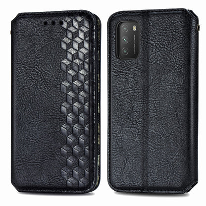 Cubic Grid Pressed Horizontal Flip Magnetic PU Leather Case with Holder & Card Slots & Wallet, For Xiaomi POCO M3, For Samsung Galaxy S21 5G, For Samsung Galaxy S21+ 5G, For Samsung Galaxy S21 Ultra 5G, For Samsung Galaxy  A12                          ...