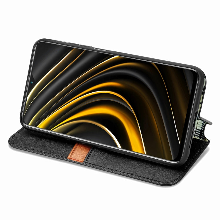 Cubic Grid Pressed Horizontal Flip Magnetic PU Leather Case with Holder & Card Slots & Wallet, For Xiaomi POCO M3, For Samsung Galaxy S21 5G, For Samsung Galaxy S21+ 5G, For Samsung Galaxy S21 Ultra 5G, For Samsung Galaxy  A12                          ...