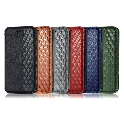 Cubic Grid Pressed Horizontal Flip Magnetic PU Leather Case with Holder & Card Slots & Wallet, For Xiaomi POCO M3, For Samsung Galaxy S21 5G, For Samsung Galaxy S21+ 5G, For Samsung Galaxy S21 Ultra 5G, For Samsung Galaxy  A12                          ...