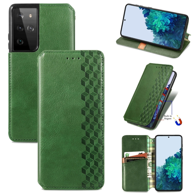 Cubic Grid Pressed Horizontal Flip Magnetic PU Leather Case with Holder & Card Slots & Wallet, For Xiaomi POCO M3, For Samsung Galaxy S21 5G, For Samsung Galaxy S21+ 5G, For Samsung Galaxy S21 Ultra 5G, For Samsung Galaxy  A12                          ...