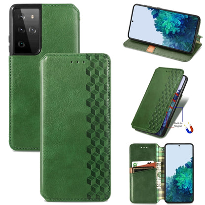 Cubic Grid Pressed Horizontal Flip Magnetic PU Leather Case with Holder & Card Slots & Wallet, For Xiaomi POCO M3, For Samsung Galaxy S21 5G, For Samsung Galaxy S21+ 5G, For Samsung Galaxy S21 Ultra 5G, For Samsung Galaxy  A12                          ...