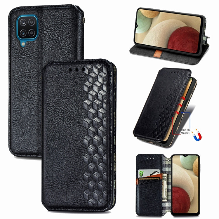 Cubic Grid Pressed Horizontal Flip Magnetic PU Leather Case with Holder & Card Slots & Wallet, For Xiaomi POCO M3, For Samsung Galaxy S21 5G, For Samsung Galaxy S21+ 5G, For Samsung Galaxy S21 Ultra 5G, For Samsung Galaxy  A12                          ...