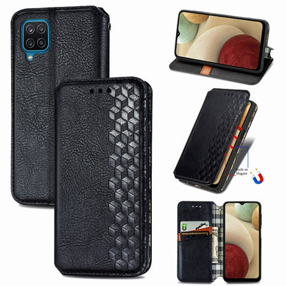 Cubic Grid Pressed Horizontal Flip Magnetic PU Leather Case with Holder & Card Slots & Wallet, For Xiaomi POCO M3, For Samsung Galaxy S21 5G, For Samsung Galaxy S21+ 5G, For Samsung Galaxy S21 Ultra 5G, For Samsung Galaxy  A12                          ...