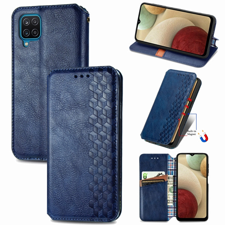 Cubic Grid Pressed Horizontal Flip Magnetic PU Leather Case with Holder & Card Slots & Wallet, For Xiaomi POCO M3, For Samsung Galaxy S21 5G, For Samsung Galaxy S21+ 5G, For Samsung Galaxy S21 Ultra 5G, For Samsung Galaxy  A12                          ...