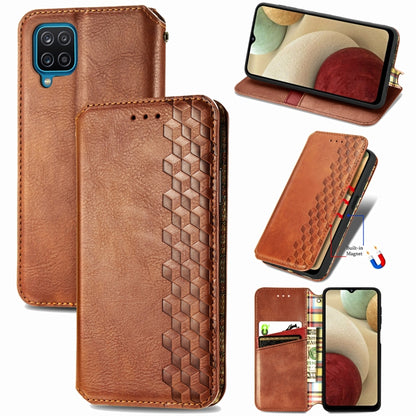 Cubic Grid Pressed Horizontal Flip Magnetic PU Leather Case with Holder & Card Slots & Wallet, For Xiaomi POCO M3, For Samsung Galaxy S21 5G, For Samsung Galaxy S21+ 5G, For Samsung Galaxy S21 Ultra 5G, For Samsung Galaxy  A12                          ...
