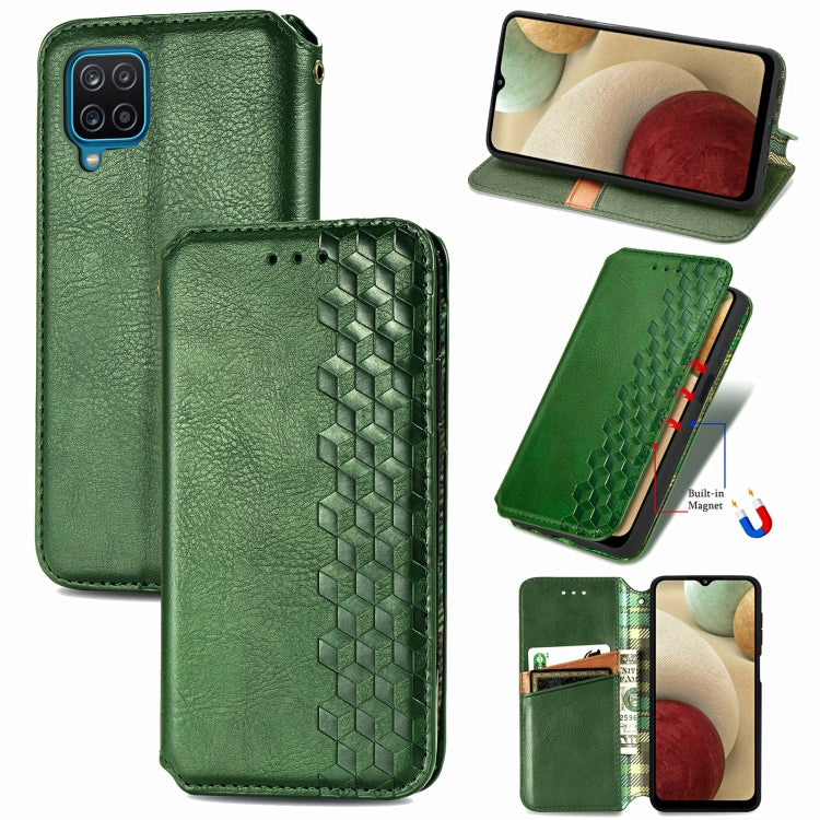 Cubic Grid Pressed Horizontal Flip Magnetic PU Leather Case with Holder & Card Slots & Wallet, For Xiaomi POCO M3, For Samsung Galaxy S21 5G, For Samsung Galaxy S21+ 5G, For Samsung Galaxy S21 Ultra 5G, For Samsung Galaxy  A12                          ...