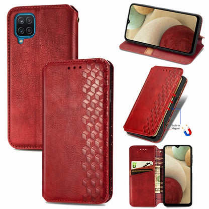 Cubic Grid Pressed Horizontal Flip Magnetic PU Leather Case with Holder & Card Slots & Wallet, For Xiaomi POCO M3, For Samsung Galaxy S21 5G, For Samsung Galaxy S21+ 5G, For Samsung Galaxy S21 Ultra 5G, For Samsung Galaxy  A12                          ...