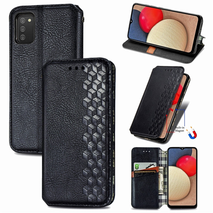 Cubic Grid Pressed Horizontal Flip Magnetic PU Leather Case with Holder & Card Slots & Wallet, For Xiaomi POCO M3, For Samsung Galaxy S21 5G, For Samsung Galaxy S21+ 5G, For Samsung Galaxy S21 Ultra 5G, For Samsung Galaxy  A12                          ...