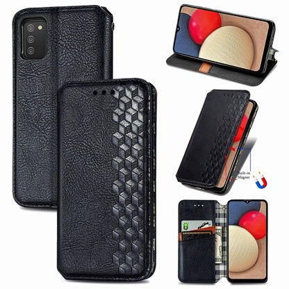 Cubic Grid Pressed Horizontal Flip Magnetic PU Leather Case with Holder & Card Slots & Wallet, For Xiaomi POCO M3, For Samsung Galaxy S21 5G, For Samsung Galaxy S21+ 5G, For Samsung Galaxy S21 Ultra 5G, For Samsung Galaxy  A12                          ...