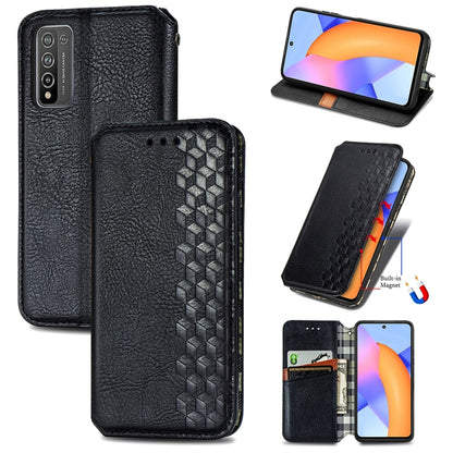 Cubic Grid Pressed Horizontal Flip Magnetic PU Leather Case with Holder & Card Slots & Wallet, For Xiaomi POCO M3, For Samsung Galaxy S21 5G, For Samsung Galaxy S21+ 5G, For Samsung Galaxy S21 Ultra 5G, For Samsung Galaxy  A12                          ...