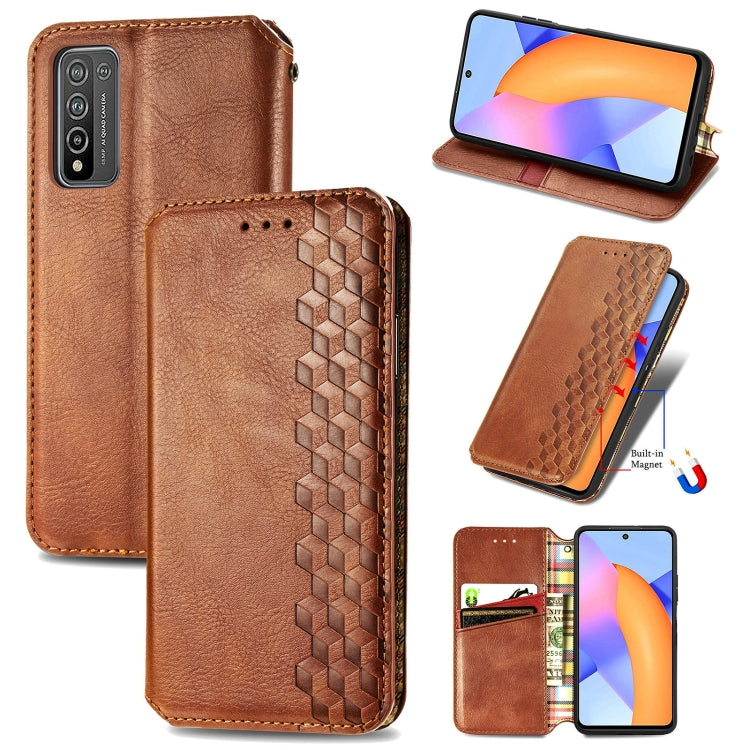 Cubic Grid Pressed Horizontal Flip Magnetic PU Leather Case with Holder & Card Slots & Wallet, For Xiaomi POCO M3, For Samsung Galaxy S21 5G, For Samsung Galaxy S21+ 5G, For Samsung Galaxy S21 Ultra 5G, For Samsung Galaxy  A12                          ...