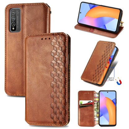 Cubic Grid Pressed Horizontal Flip Magnetic PU Leather Case with Holder & Card Slots & Wallet, For Xiaomi POCO M3, For Samsung Galaxy S21 5G, For Samsung Galaxy S21+ 5G, For Samsung Galaxy S21 Ultra 5G, For Samsung Galaxy  A12                          ...
