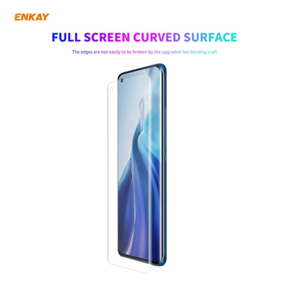 Curved full-screen PET screen protector film for smartphone display, clear and flexible
