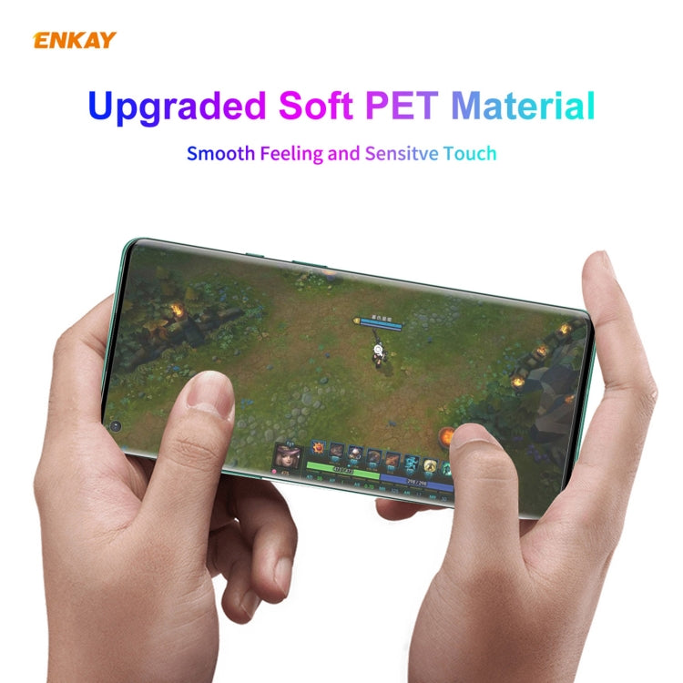 Upgraded soft PET screen protector film with smooth touch feel on phone display