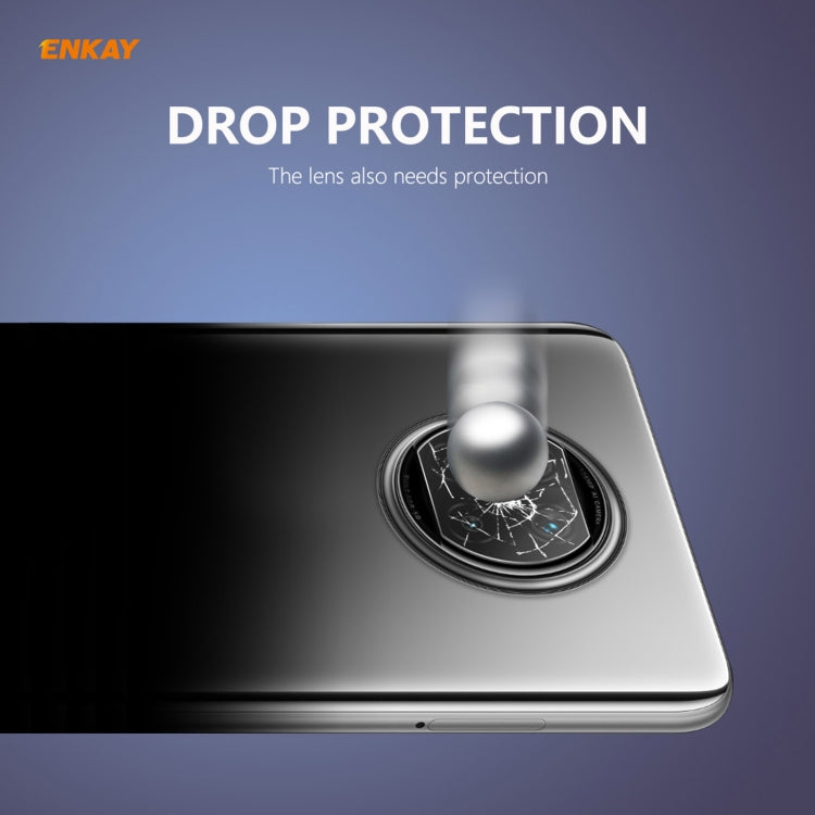 Smartphone rear camera lens tempered glass protector film placed over the camera module