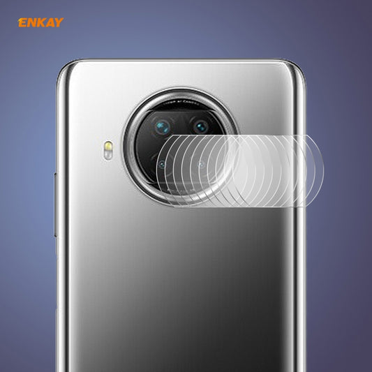 Tempered glass rear camera lens protector film with round-edge design