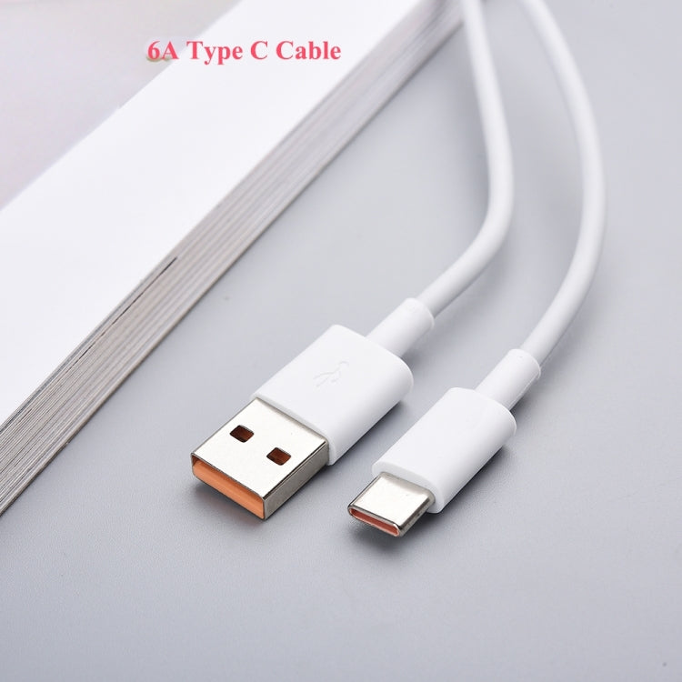 White USB-A to USB-C charging cable showing metal USB-A and USB-C ends